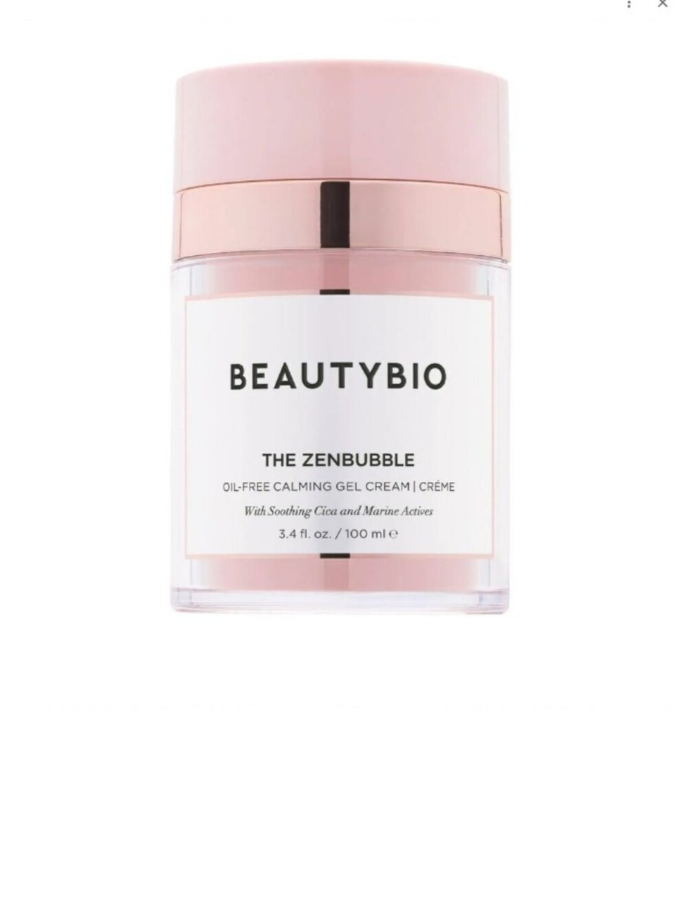 BeautyBio The Zenbubble Calming Gel Cream — Soft Pink